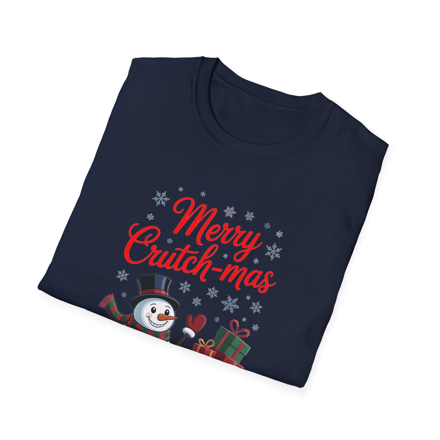 Amputee Humor, Limb Loss Awareness Tee, Merry Crutchmas V1