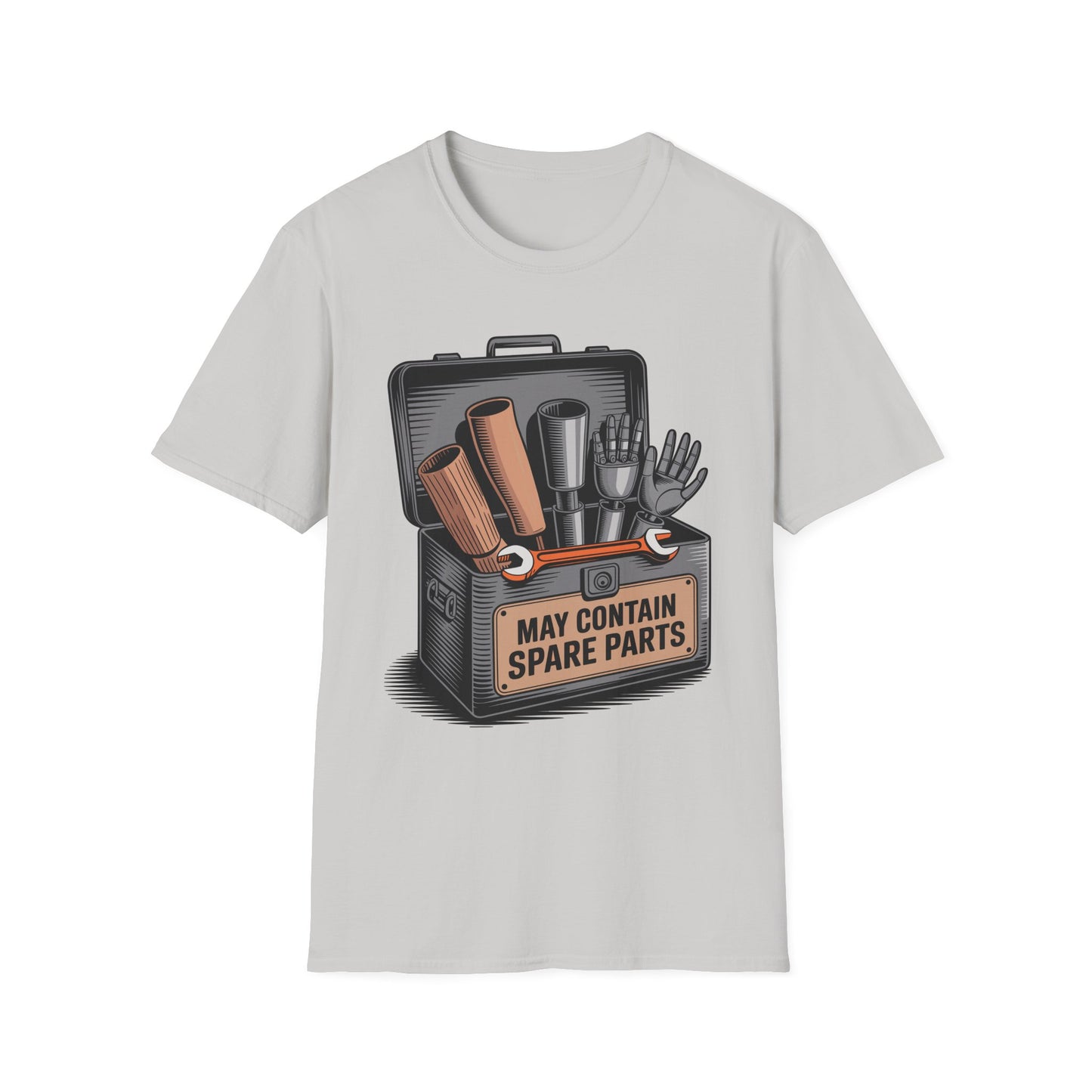 Amputee Humor, Limb Loss Awareness Tee, May Contain After Parts V1