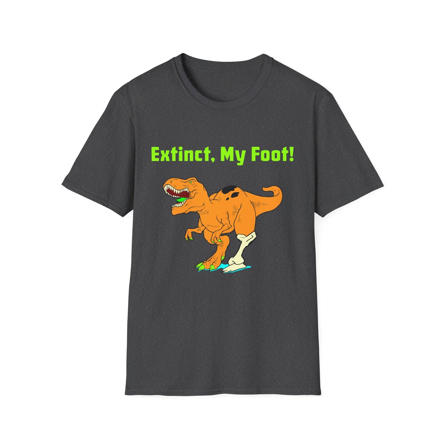 Amputee Humor, Limb Loss Awareness Tee, Peg Asaurus Bone Leg V1