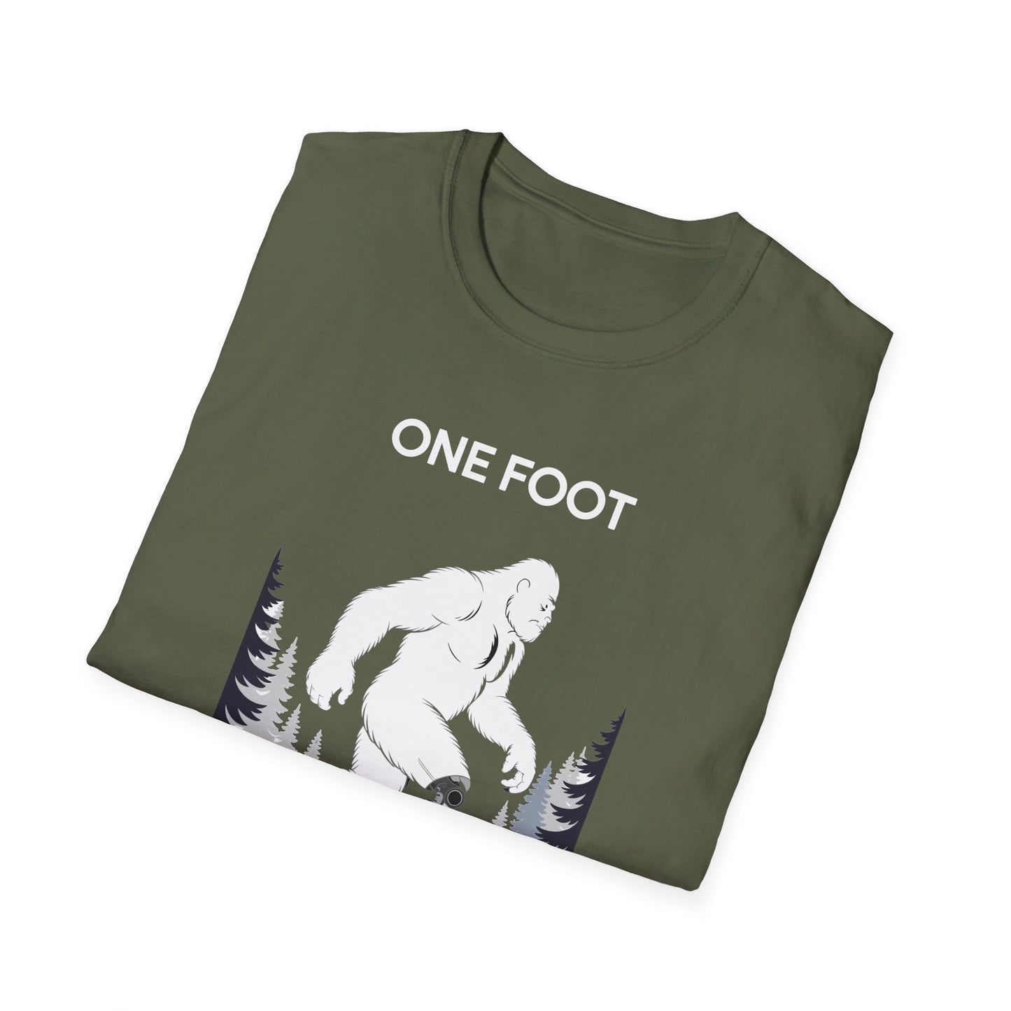 Amputee Humor, Limb Loss Awareness Tee, One Foot V3b