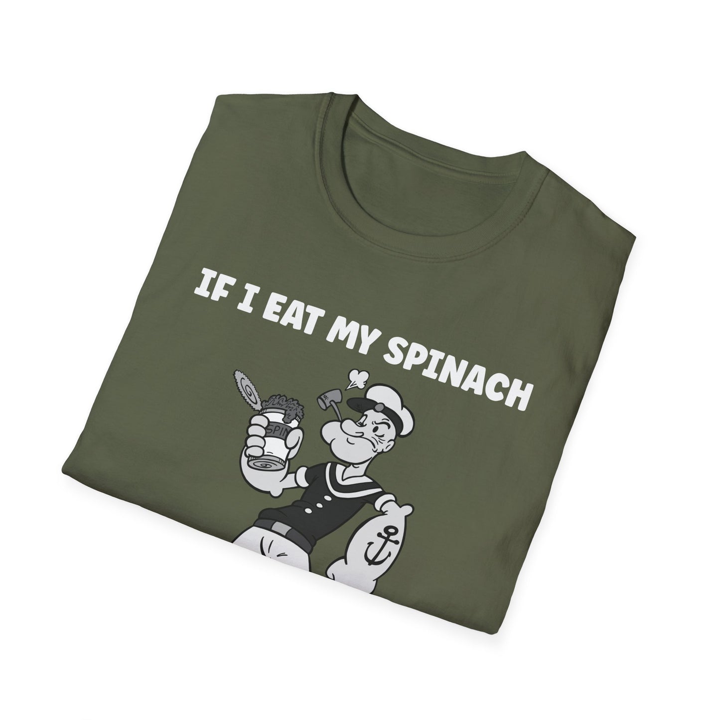 Amputee Humor, Limb Loss Awareness Tee, Popeye V1b 4500 5100 Print