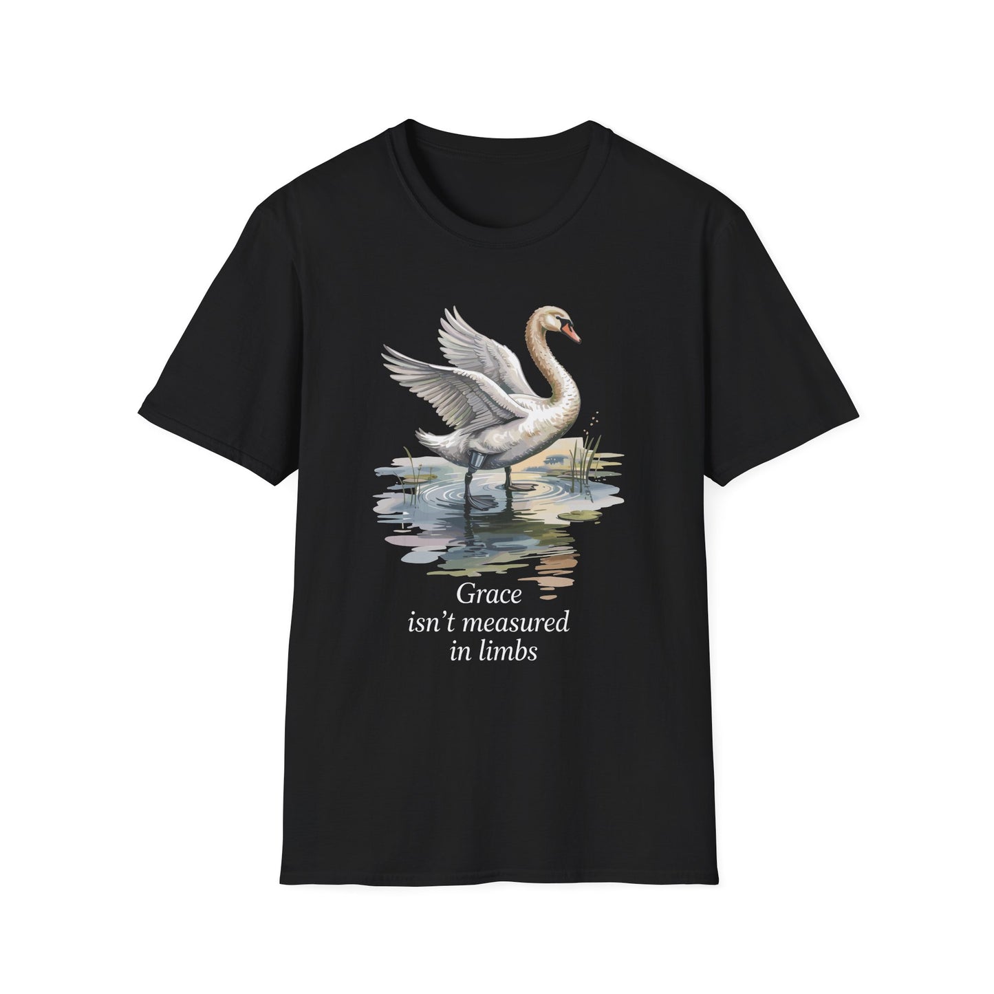 Amputee Humor, Limb Loss Awareness Tee, Swan Tee V1b