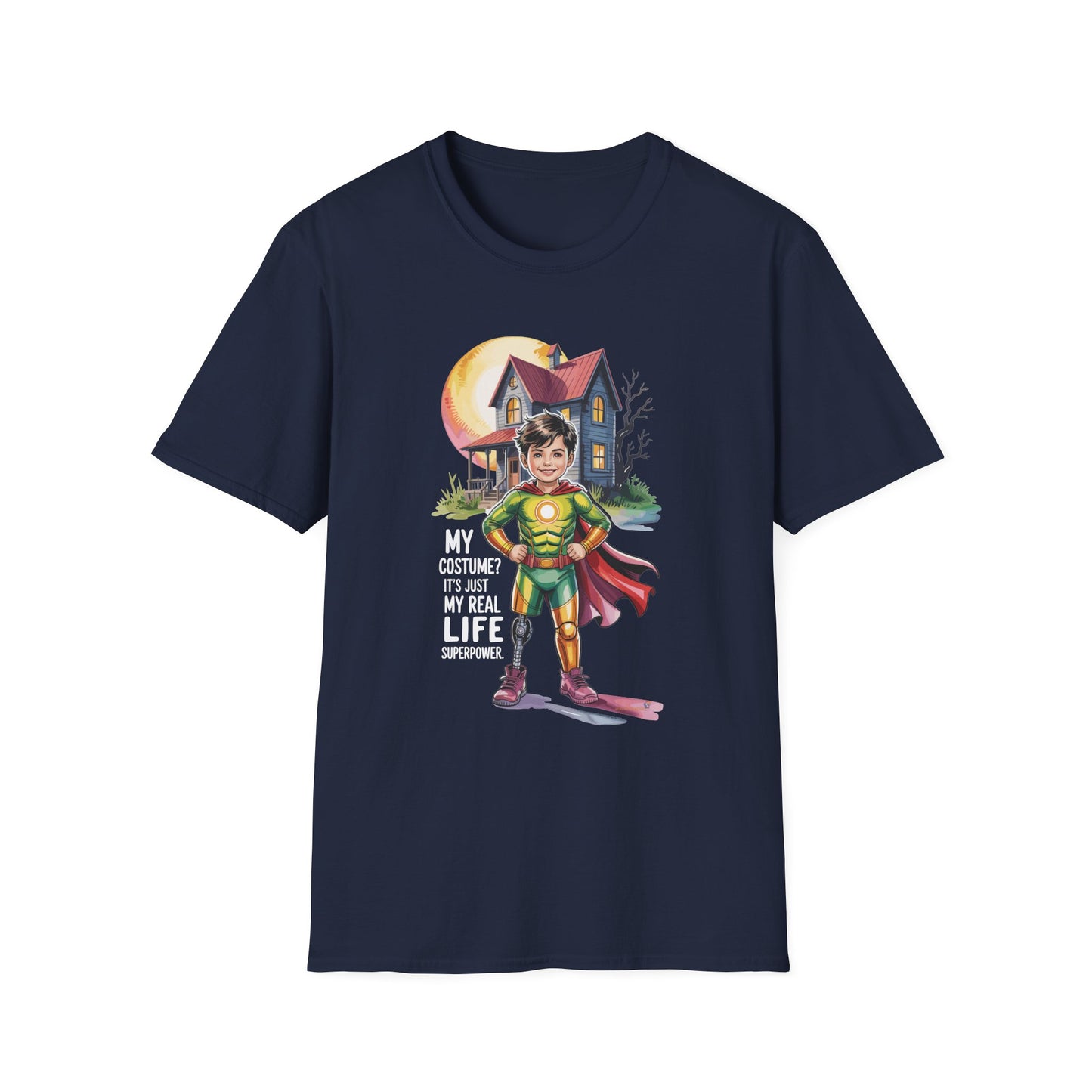 Amputee Humor, Limb Loss Awareness Tee, My Costume Is My Superpower V3b
