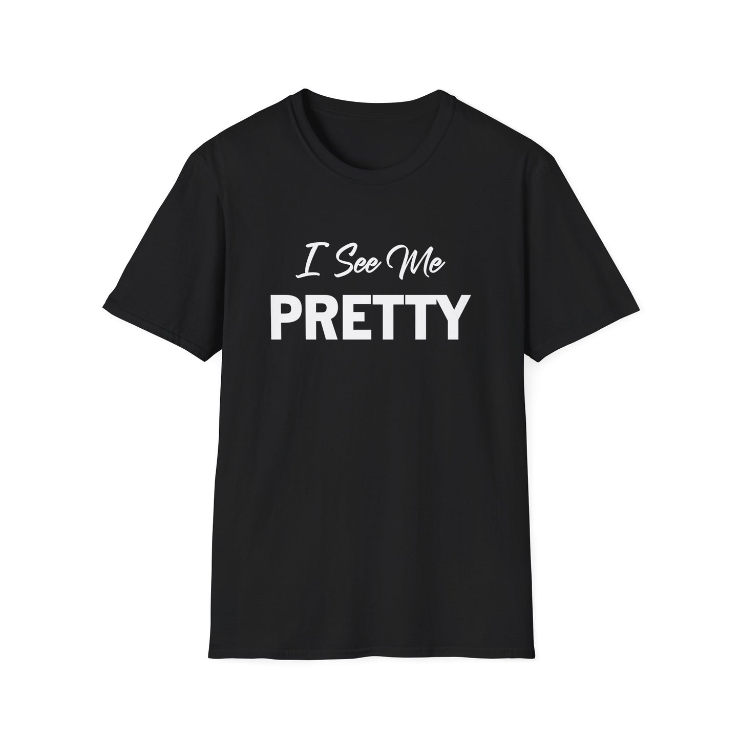 Amputee Humor, Limb Loss Awareness Tee, I See Me Pretty V1 Blk Print
