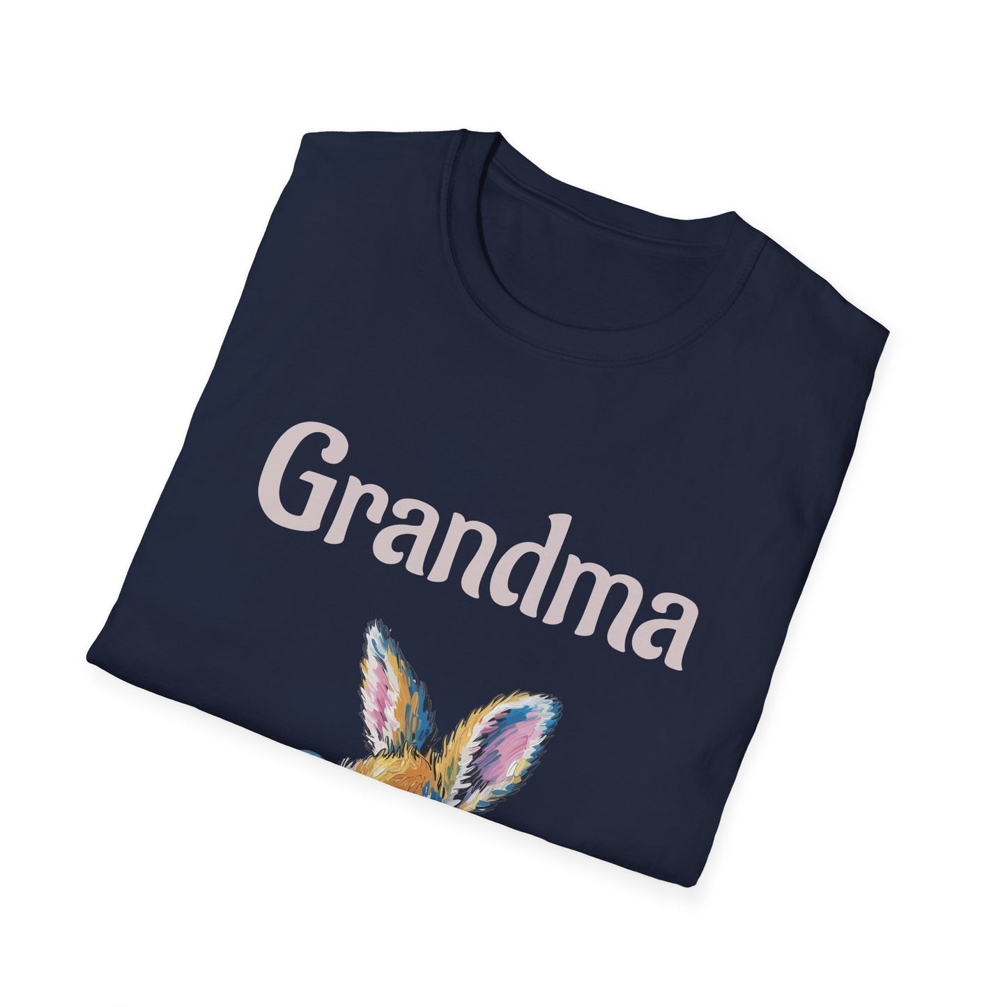 Grandma Bunny T-Shirt — Cute Vintage Rabbit with Bubblegum Tee