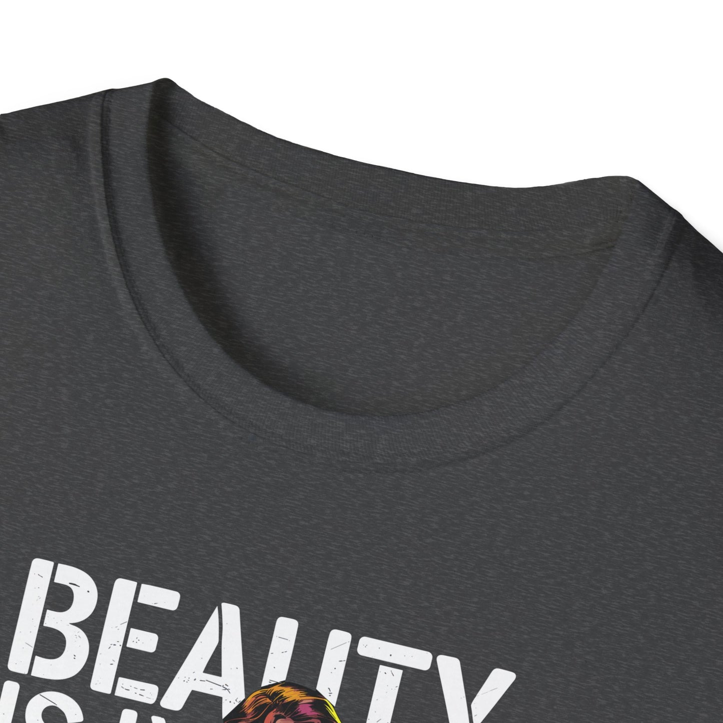 Amputee Humor, Limb Loss Awareness Tee, Beauty Is In The Eye Female Leg Amputee V2 Print