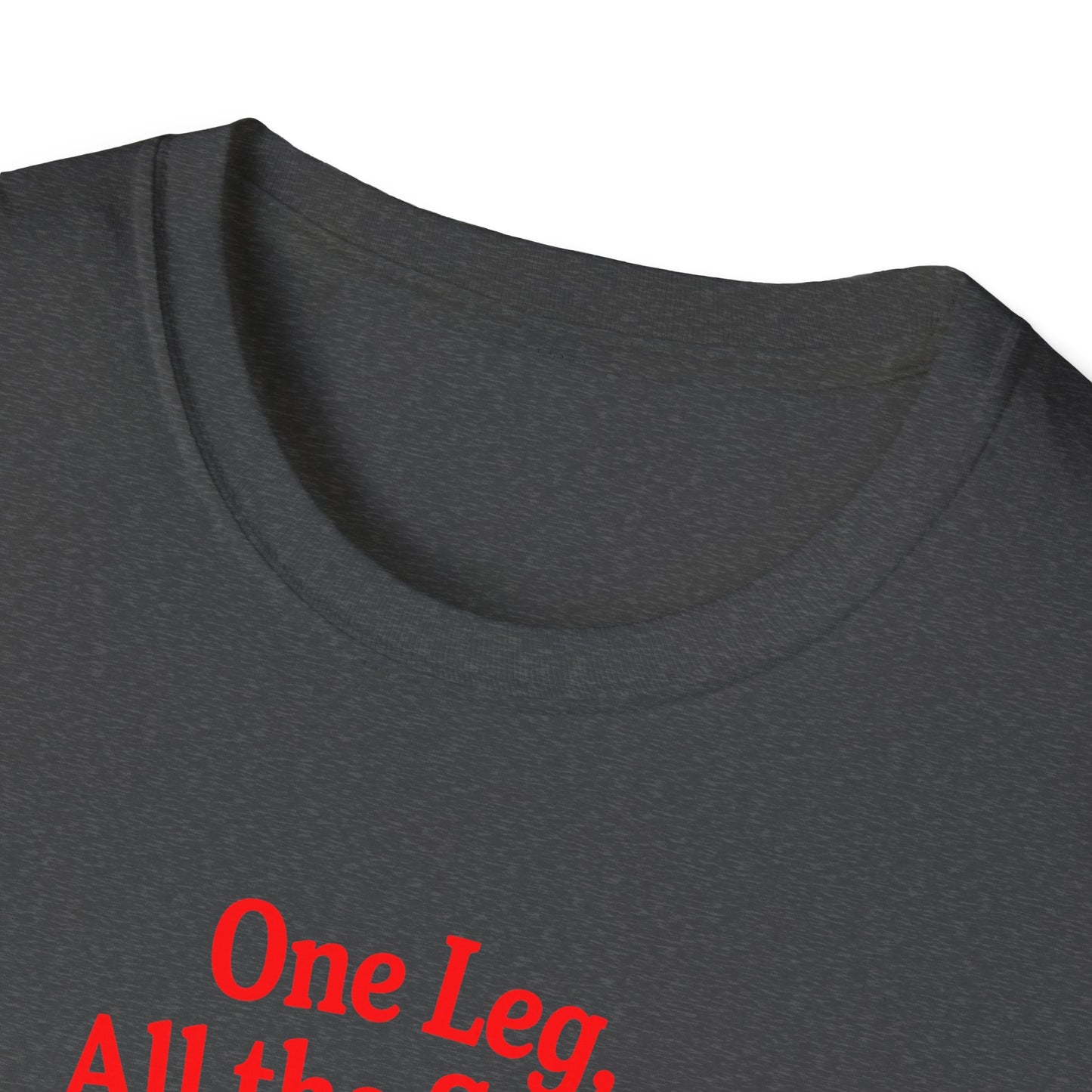 Amputee Humor, Limb Loss Awareness Tee, One Leg All The Spirit V1