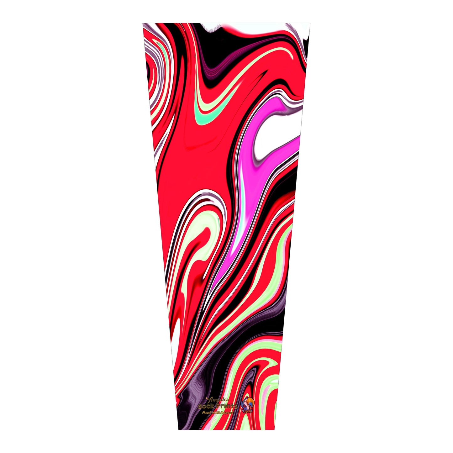 Abstract RedPink swirls V1 SLEEVE XXL Mockup