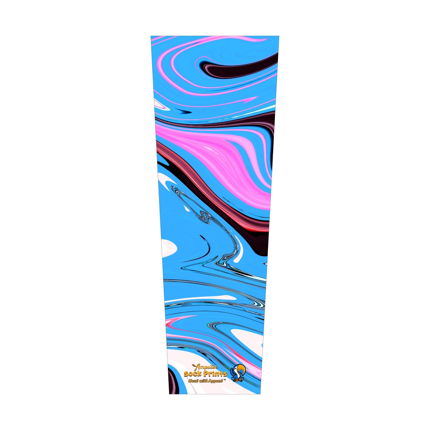 Abstract blue swirls v1 SLEEVE XL Mockup