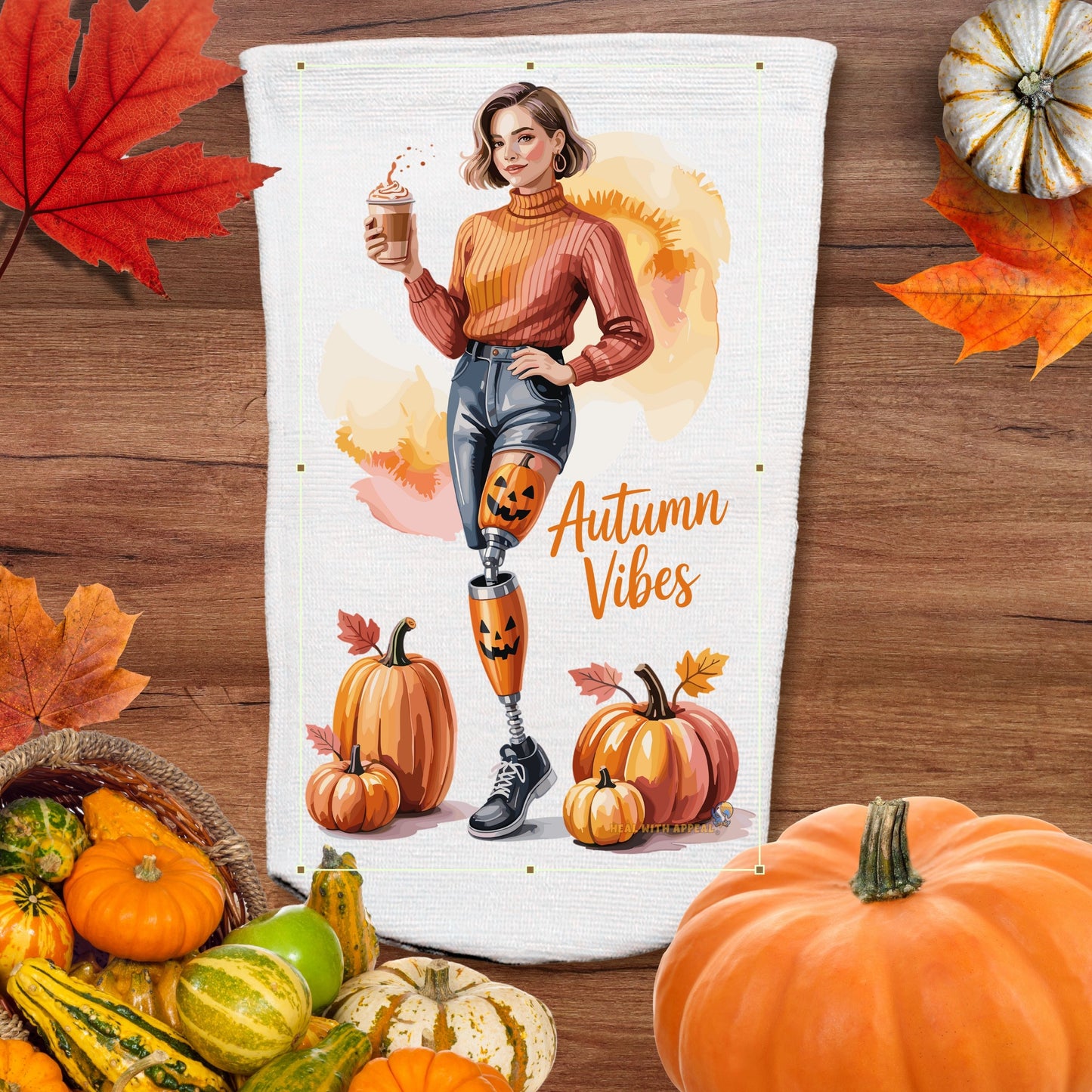 Halloween Amputee Socks – Autumn Vibes Amputee V2 | 3ply Stump Sock