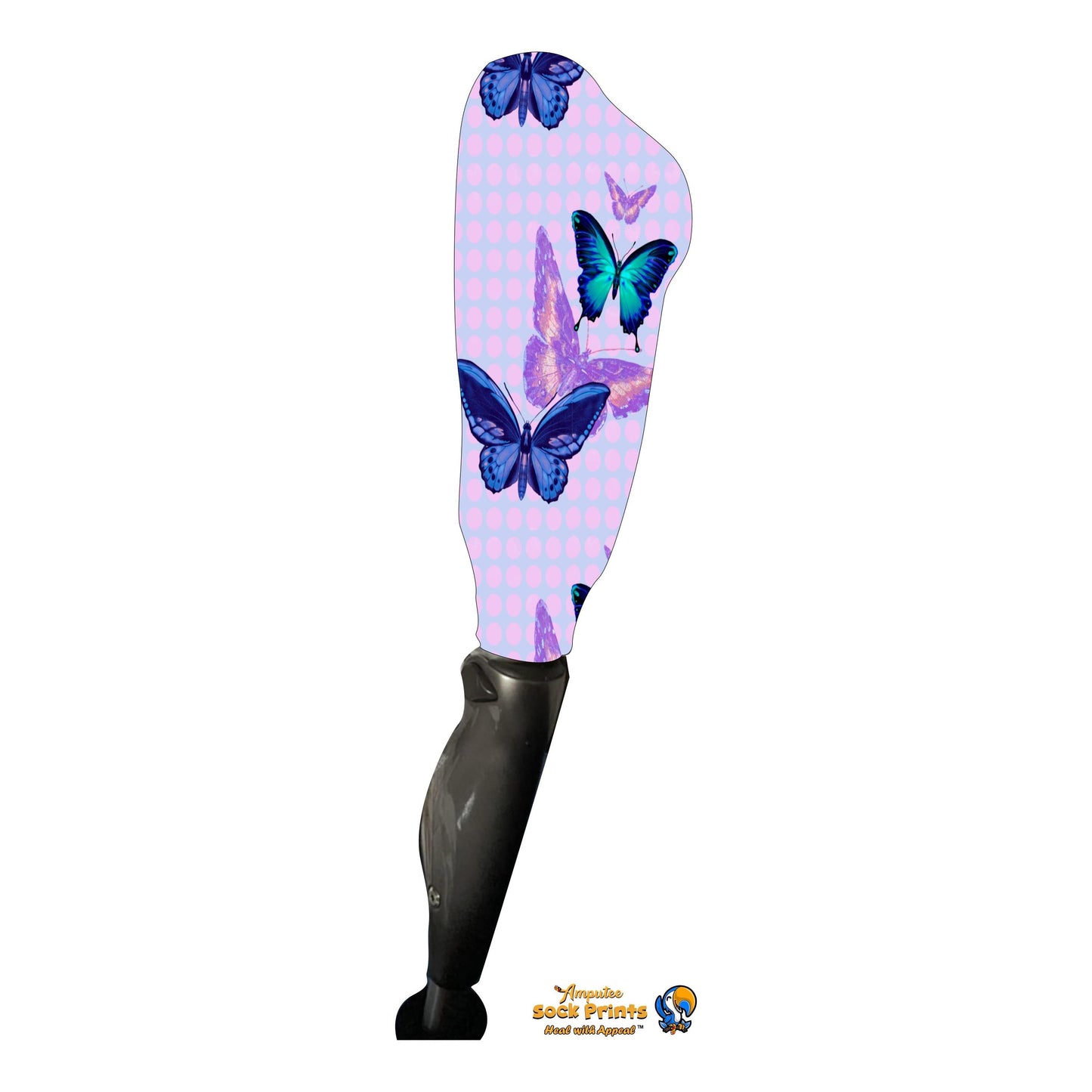 Butterflies Blue and Purple Pattern V1 BOOT