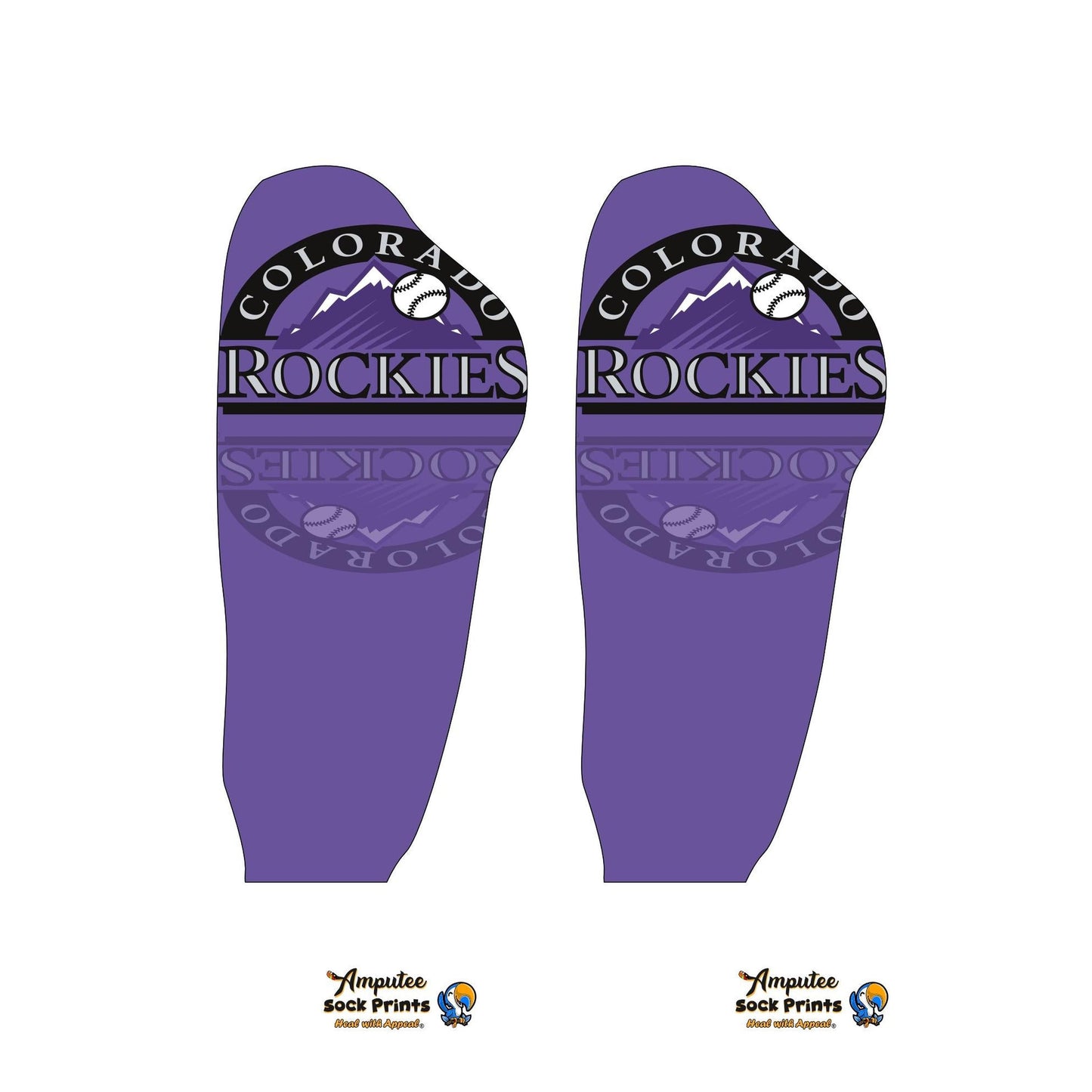 Colorado Rockies BB Logo V1 BOOT PAIR MOCKUP