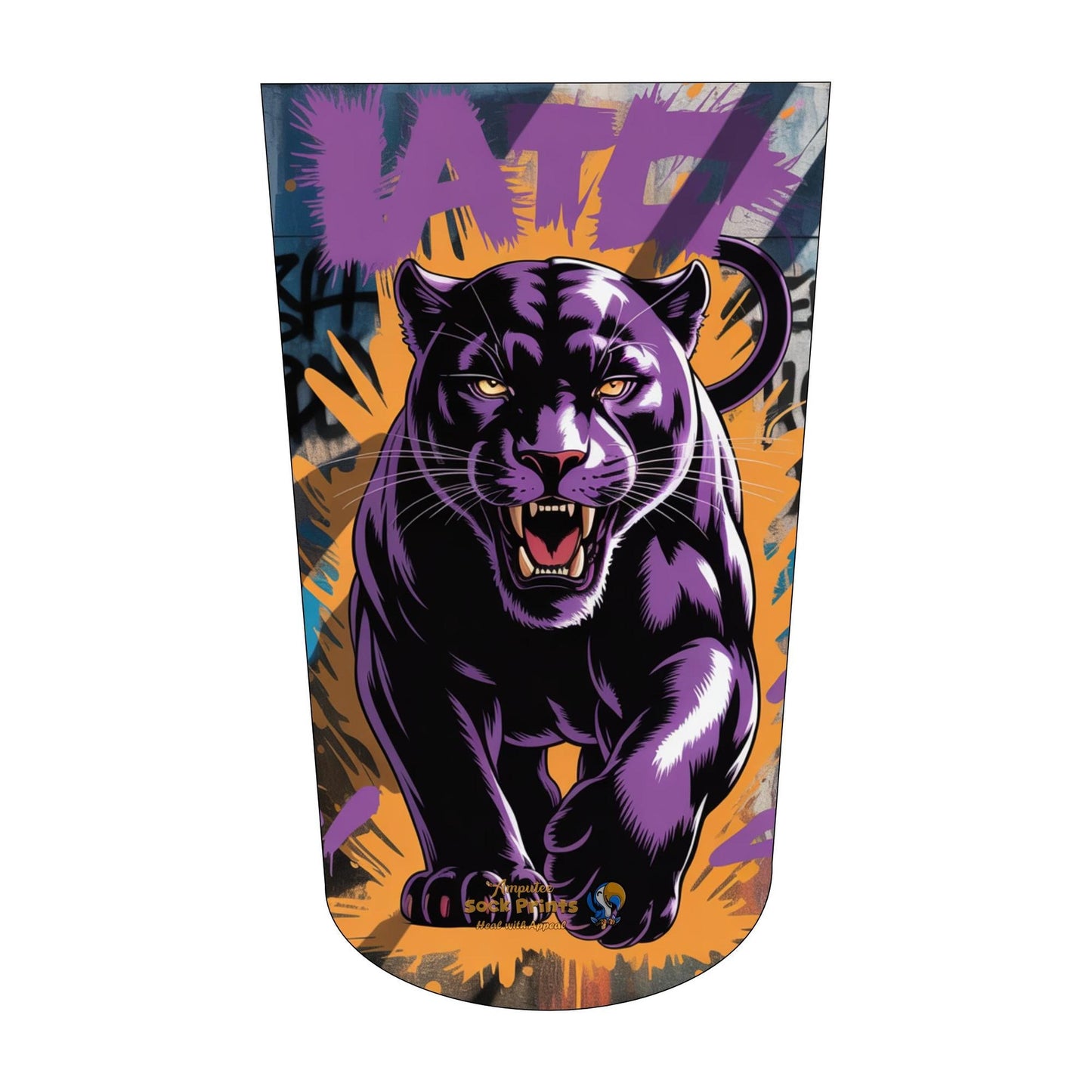 Amputee sock, Panther through wall V2 BTKA