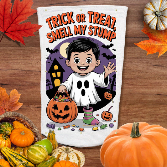 Halloween Amputee Socks – Trick Or Treat Smell My Stump V3 | 3ply Stump Sock