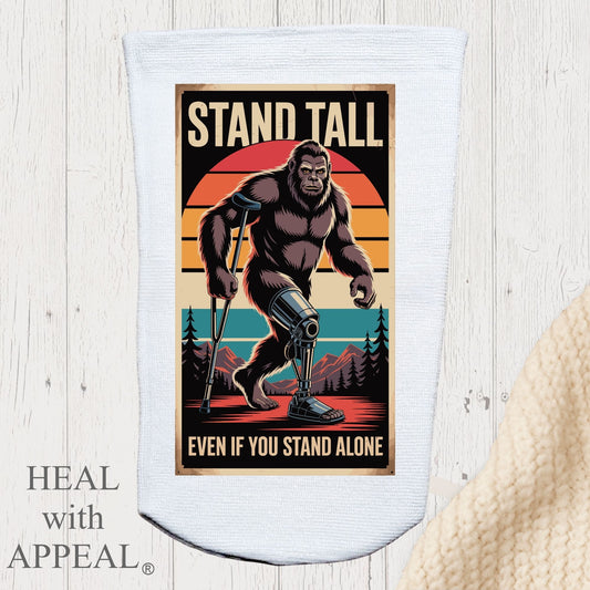 Amputee Sock, "Bigfoot stand tall V2" 3ply Stump Sock