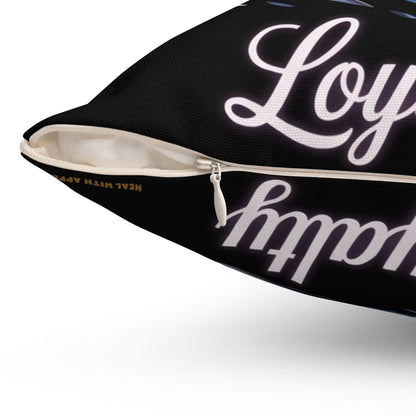 Inspirational Wolf Throw Pillow – Stained Glass Mosaic Cushion | Loyalty & Spirit Decorative Pillow