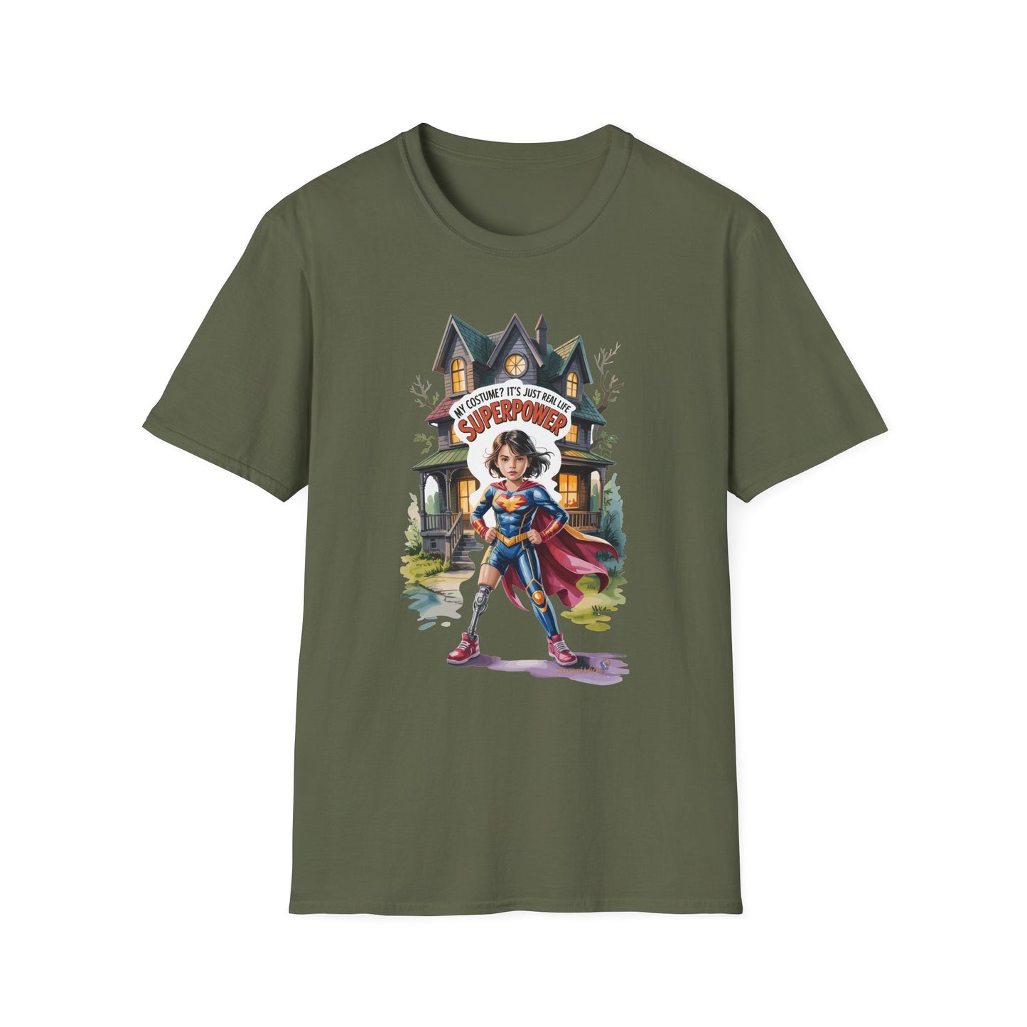 Amputee Humor, Limb Loss Awareness Tee,   My Costume Is My Superpower V2