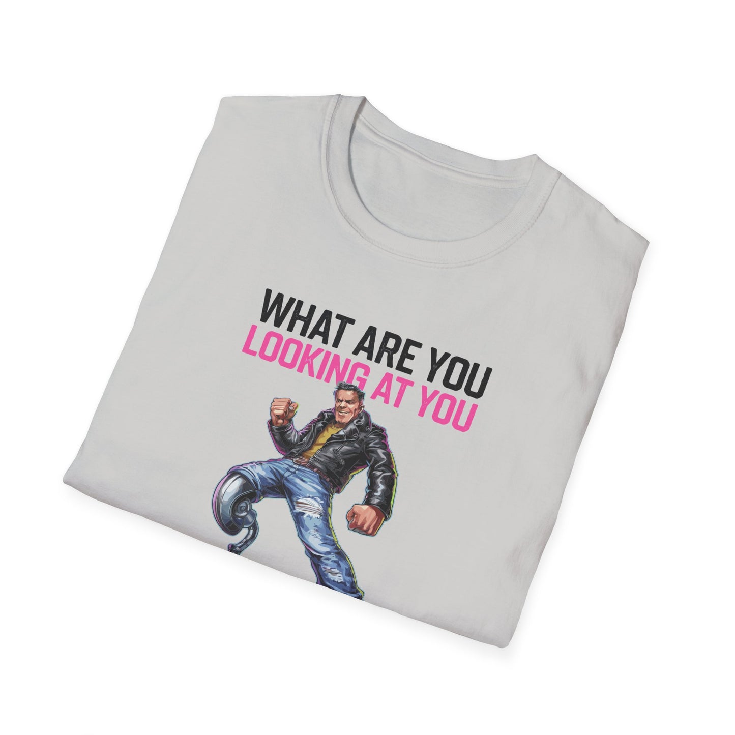 Amputee Humor, Limb Loss Awareness Tee,   What Are You Looking 2 Legged V1b Print
