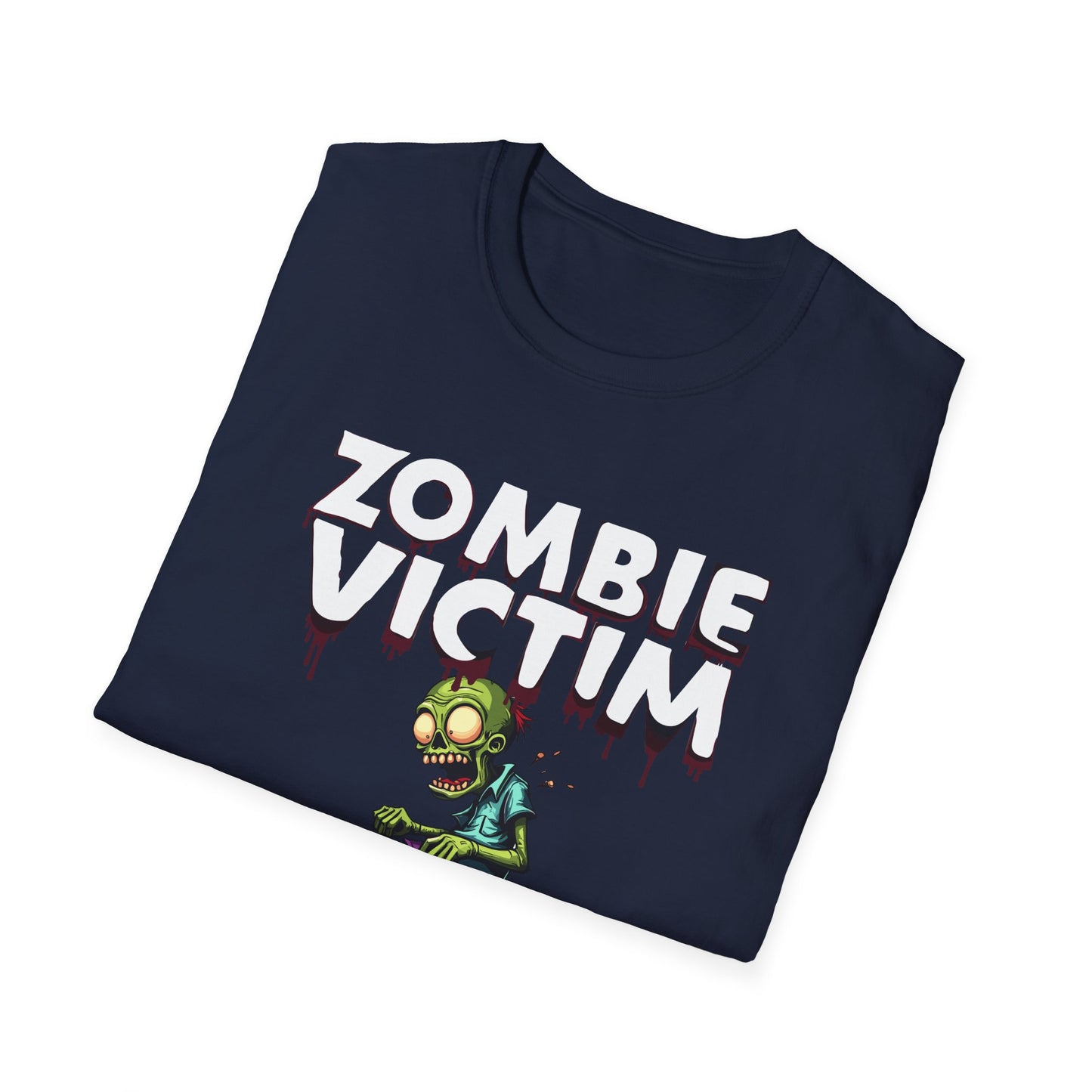 Amputee Humor, Limb Loss Awareness Tee,   Zombie Victim Amp V1 Blk Print