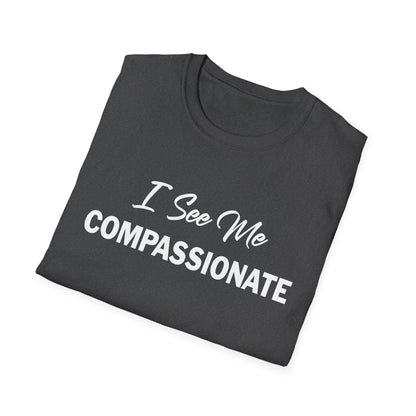 Amputee Humor, Limb Loss Awareness Tee,   I See Me Compassionate V1 Blk Print
