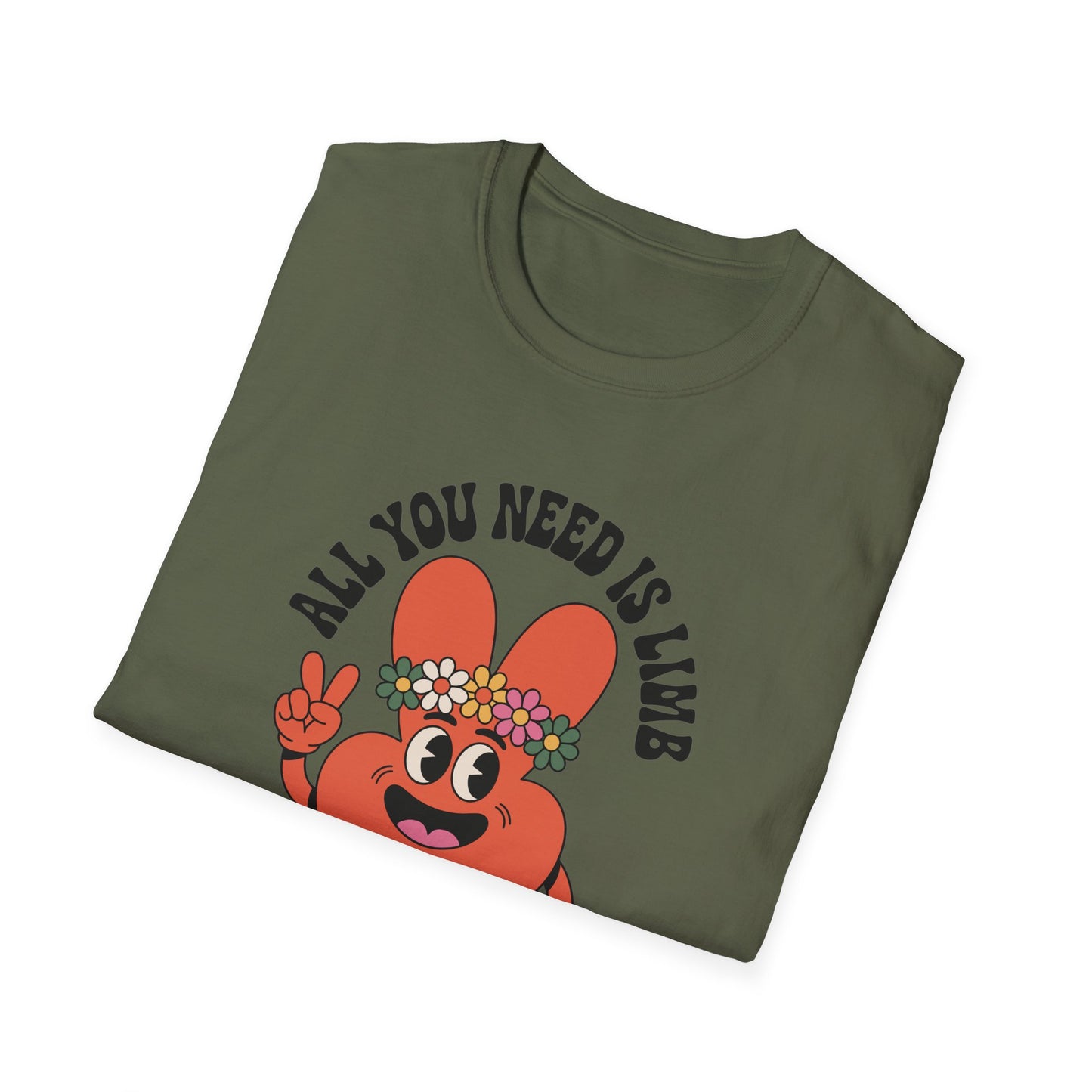 Amputee Humor, Limb Loss Awareness Tee,   Funny Amputee All You Need Is Limb V2