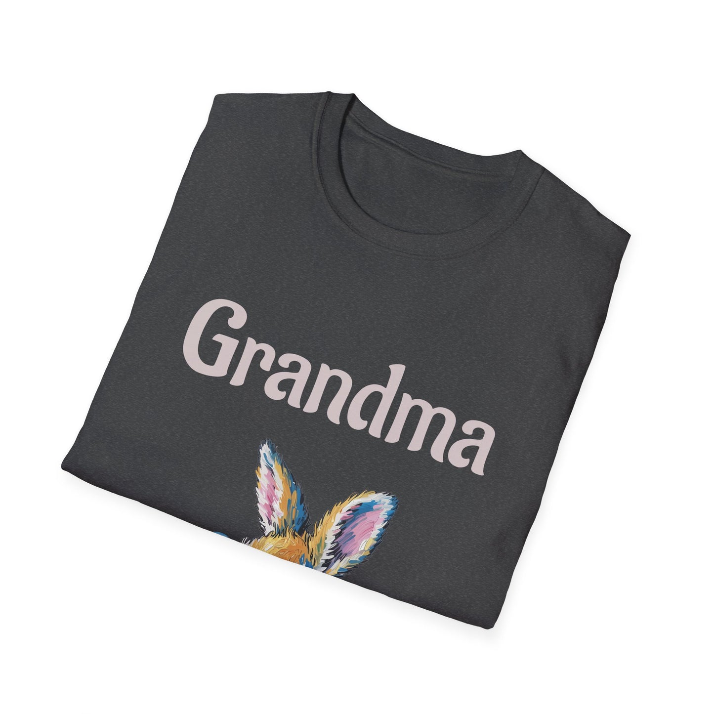 Grandma Bunny T-Shirt — Cute Vintage Rabbit with Bubblegum Tee