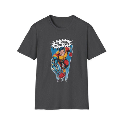 Amputee Humor, Limb Loss Awareness Tee,   Half The Limb 2x Power V1