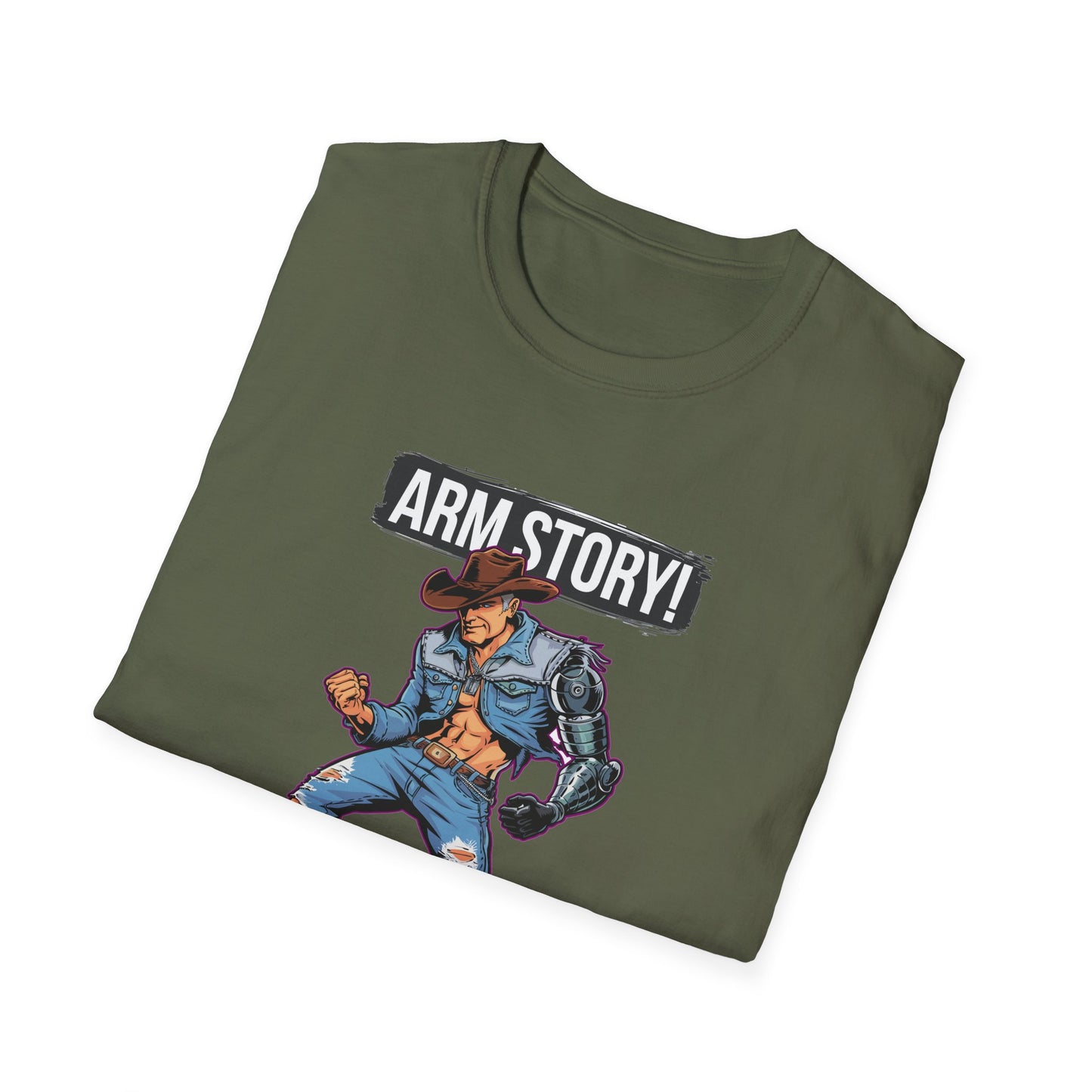 Amputee Humor, Limb Loss Awareness Tee,   Arm Story V1 Print