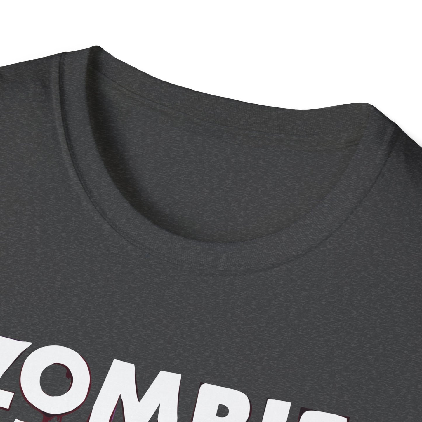 Amputee Humor, Limb Loss Awareness Tee,   Zombie Victim Amp V1 Blk Print