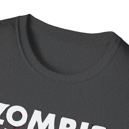 Amputee Humor, Limb Loss Awareness Tee,   Zombie Victim Amp V1 Blk Print