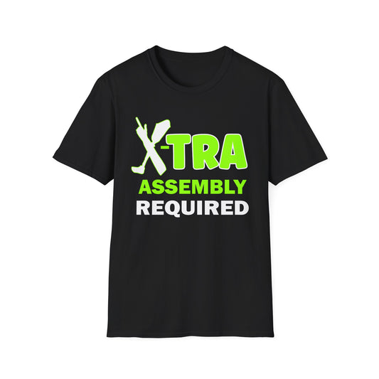 Amputee Humor, Limb Loss Awareness Tee,   Extra Assembly Required V1 Print Wm