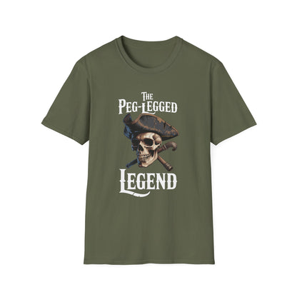 Amputee Humor, Limb Loss Awareness Tee,   Peg Leggend Legend V1b