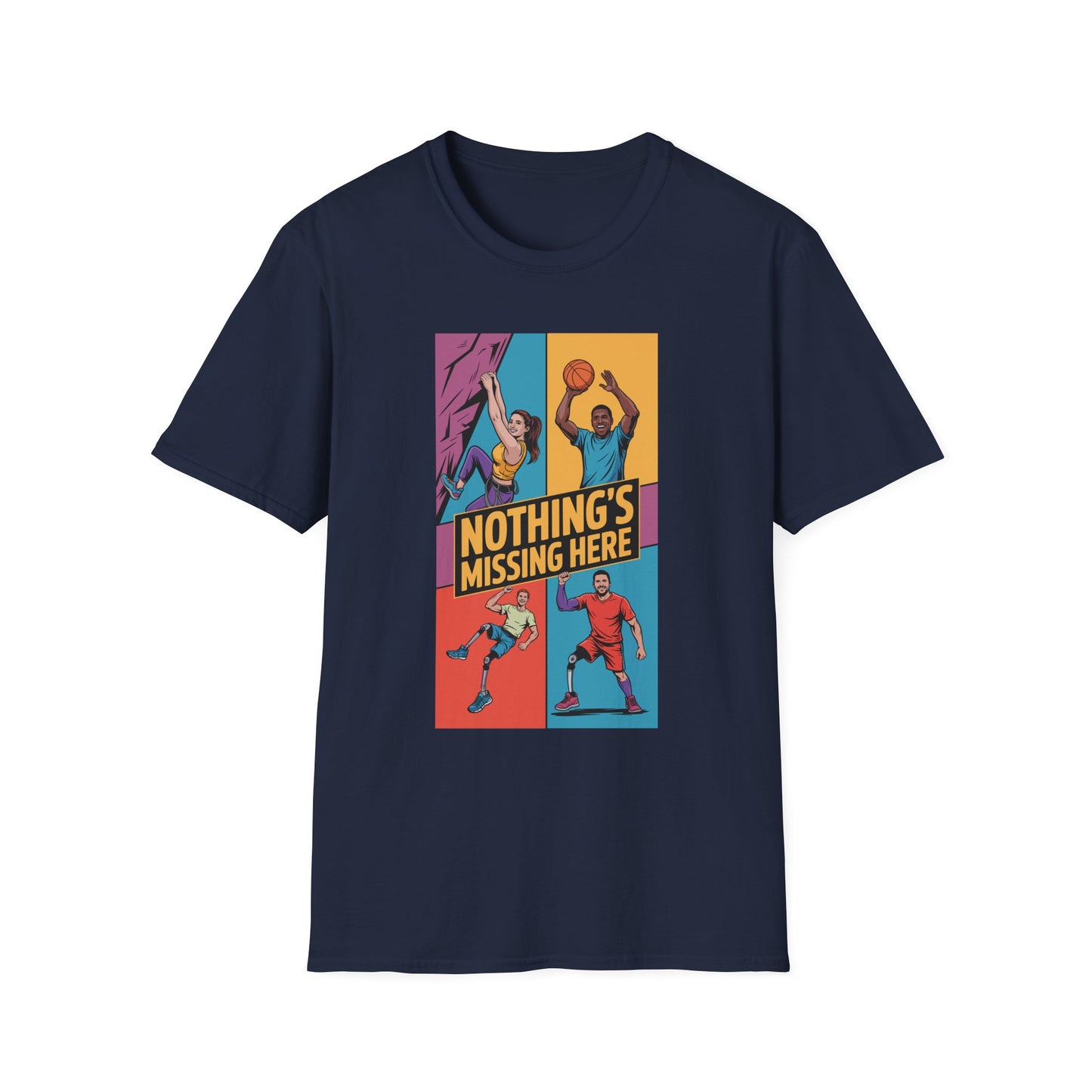 Amputee Humor, Limb Loss Awareness Tee,   Amputee Strong Nothing Missing V2