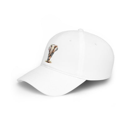 Elephant Watercolor Low Profile Cap — Wildlife Lover Baseball Hat