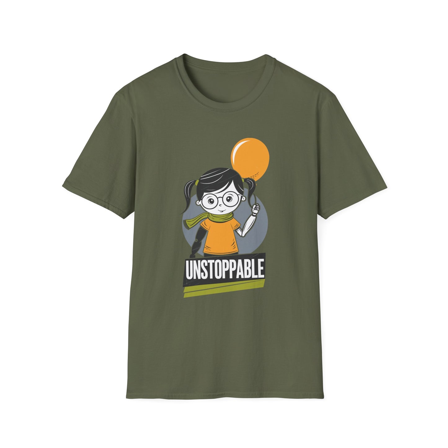 Amputee Humor, Limb Loss Awareness Tee,   Arm Amputee Girl Unstoppable V1 Print