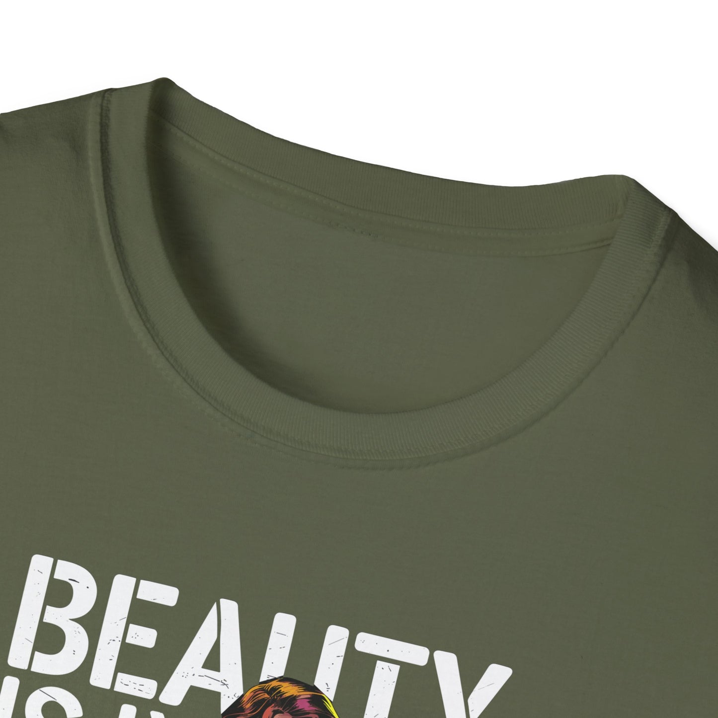Amputee Humor, Limb Loss Awareness Tee,   Beauty Is In The Eye Female Leg Amputee V2 Print