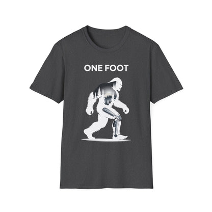 Amputee Humor, Limb Loss Awareness Tee,   One Foot V2b