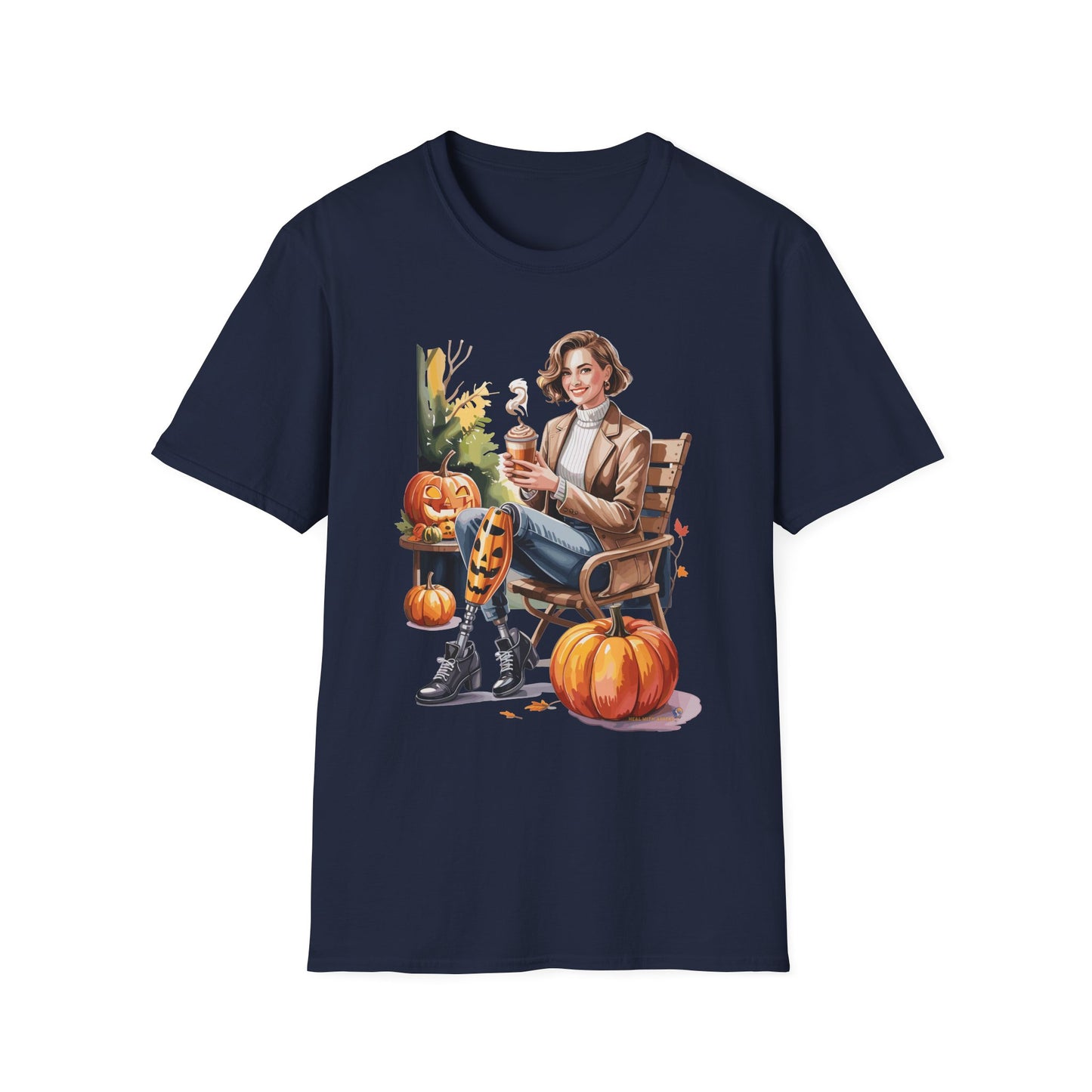 Amputee Humor, Limb Loss Awareness Tee,   Autumn Vibes Amputee V1