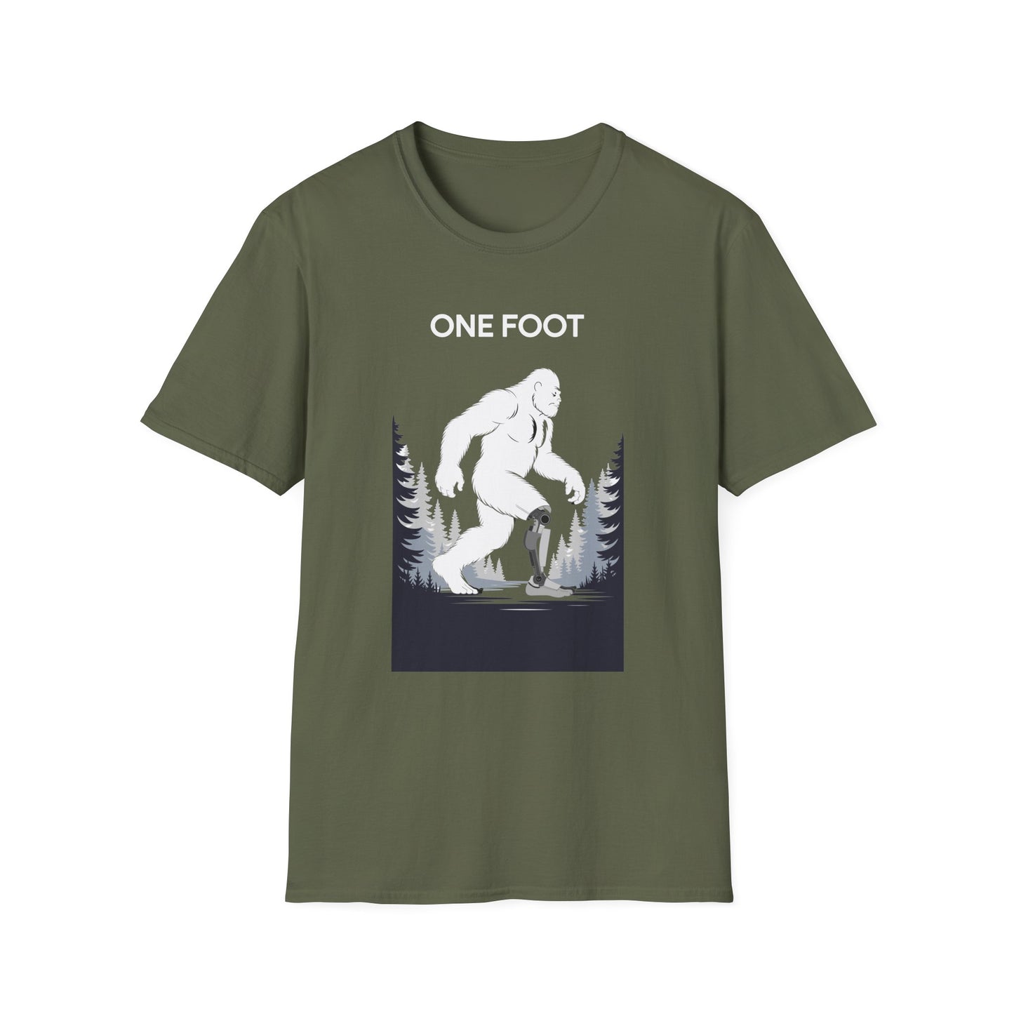 Amputee Humor, Limb Loss Awareness Tee,   One Foot V3b