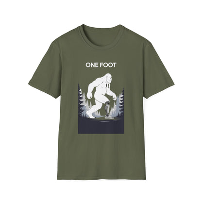 Amputee Humor, Limb Loss Awareness Tee,   One Foot V3b