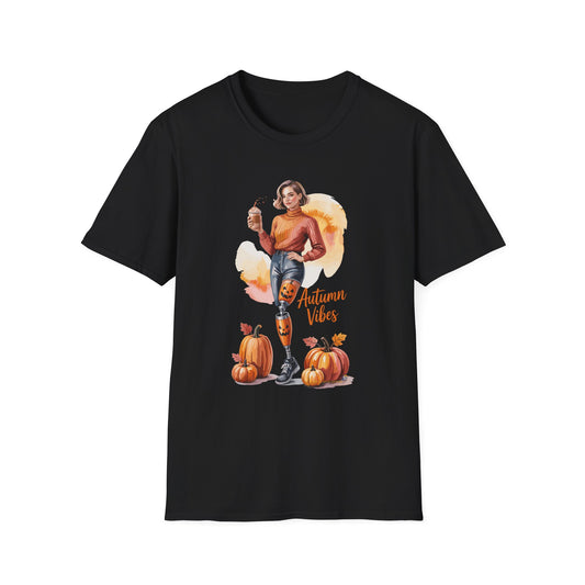 Amputee Humor, Limb Loss Awareness Tee,   Autumn Vibes Amputee V2