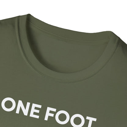Amputee Humor, Limb Loss Awareness Tee,   One Foot V2b