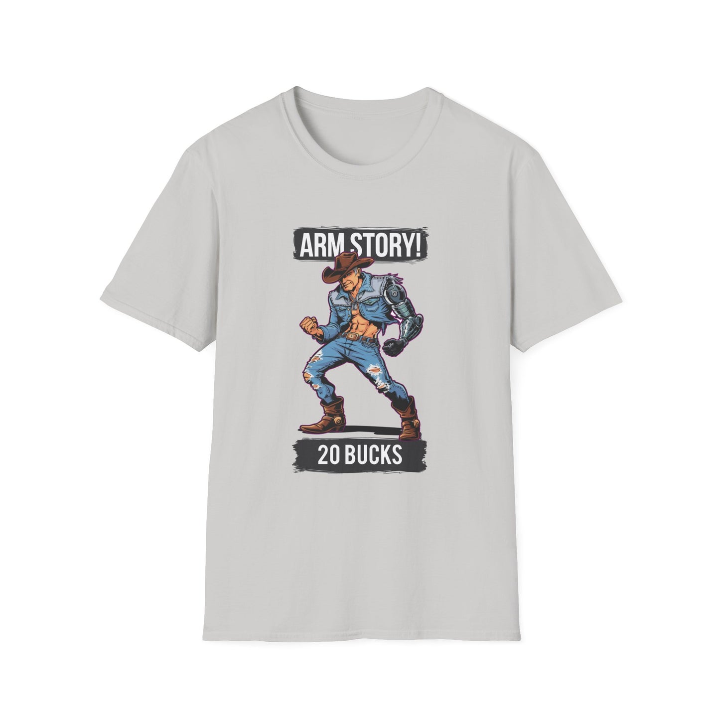 Amputee Humor, Limb Loss Awareness Tee,   Arm Story V1 Print