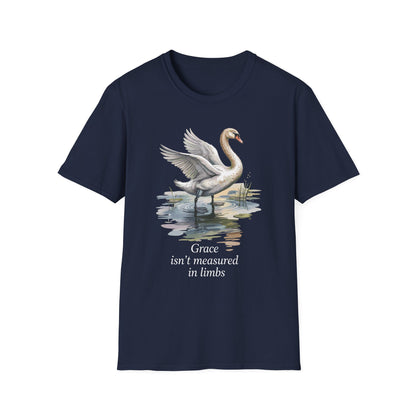 Amputee Humor, Limb Loss Awareness Tee,   Swan Tee V1b