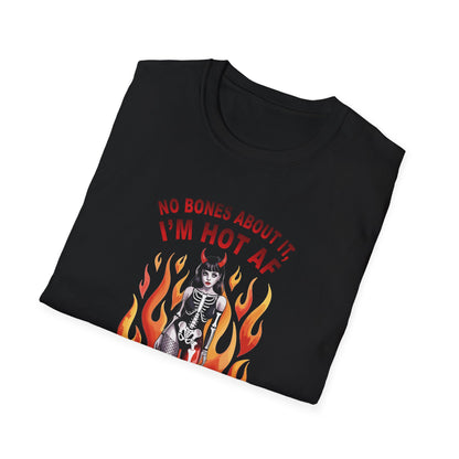 Amputee Humor, Limb Loss Awareness Tee,   No Bones Im Hot V1b
