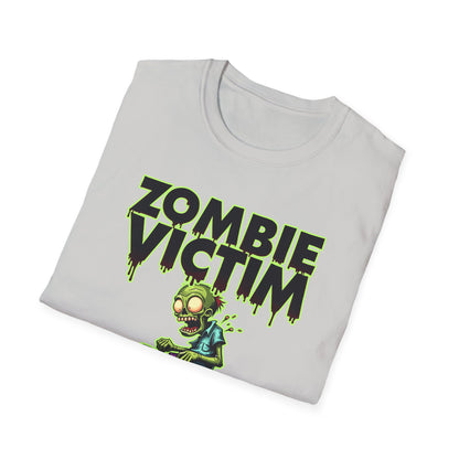 Amputee Humor, Limb Loss Awareness Tee,   Zombie Victim Amp V1 Blk Print