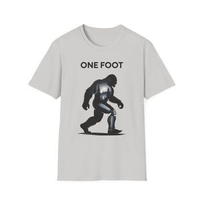 Amputee Humor, Limb Loss Awareness Tee,   One Foot V2b
