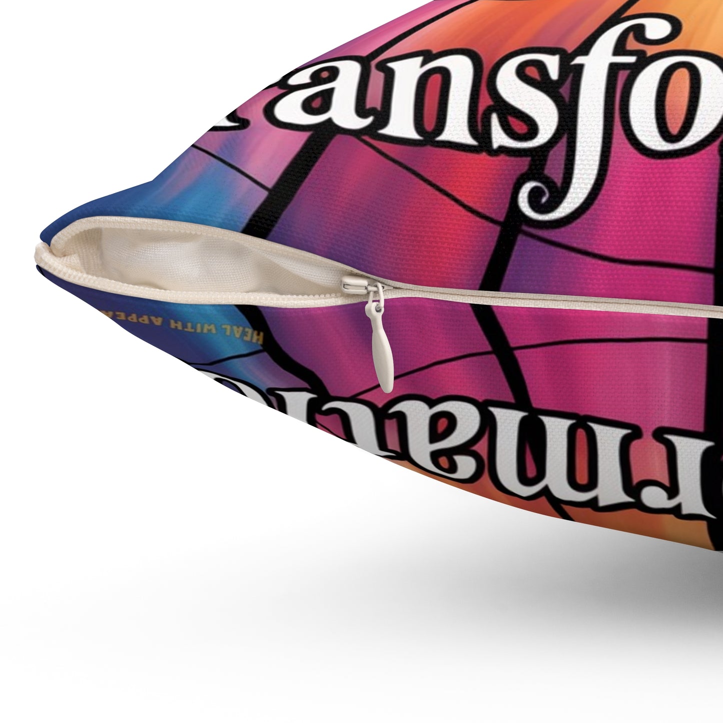 Inspirational Butterfly Throw Pillow – Stained Glass Mosaic Cushion | Loyalty & Spirit Decorative Pillow