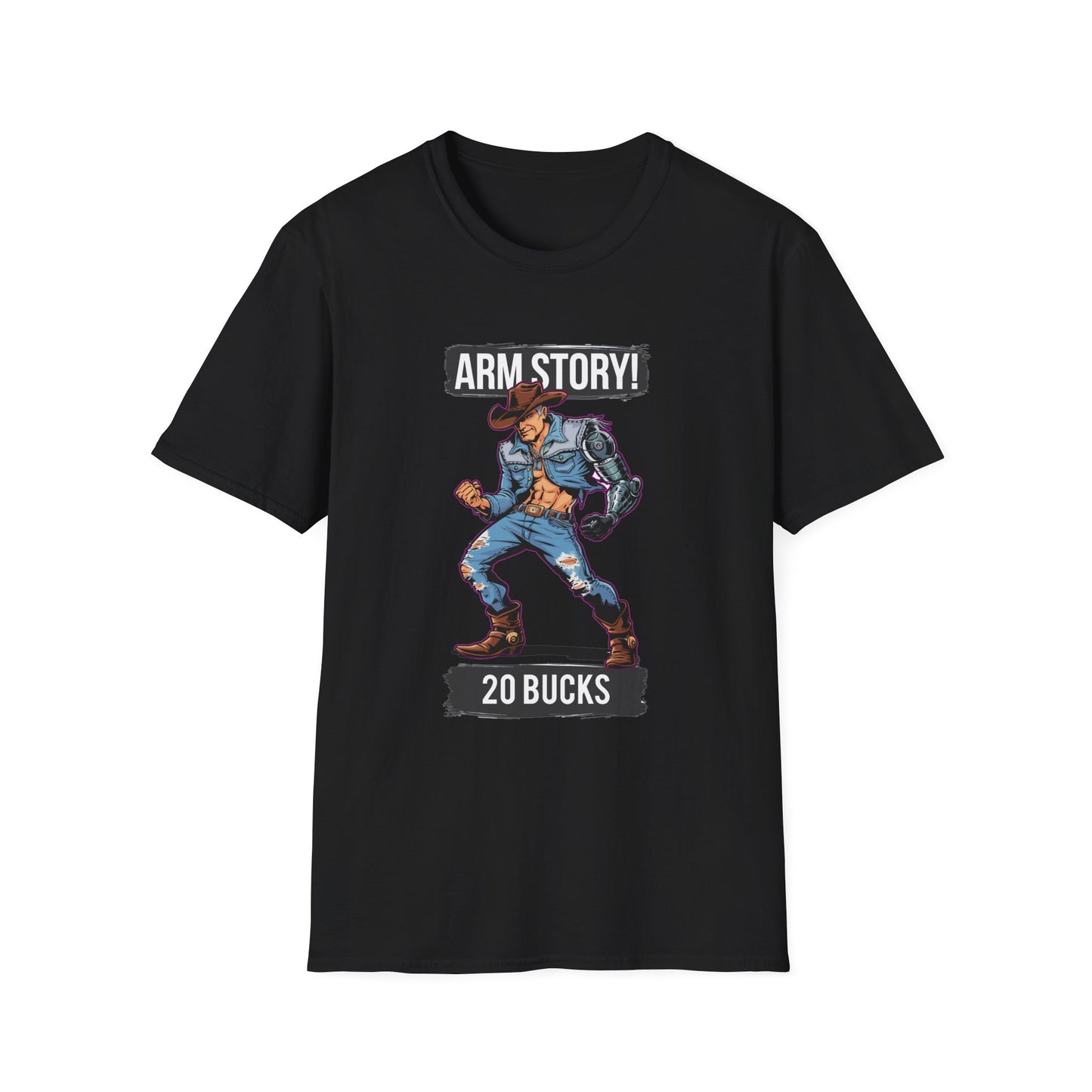 Amputee Humor, Limb Loss Awareness Tee,   Arm Story V1 Print