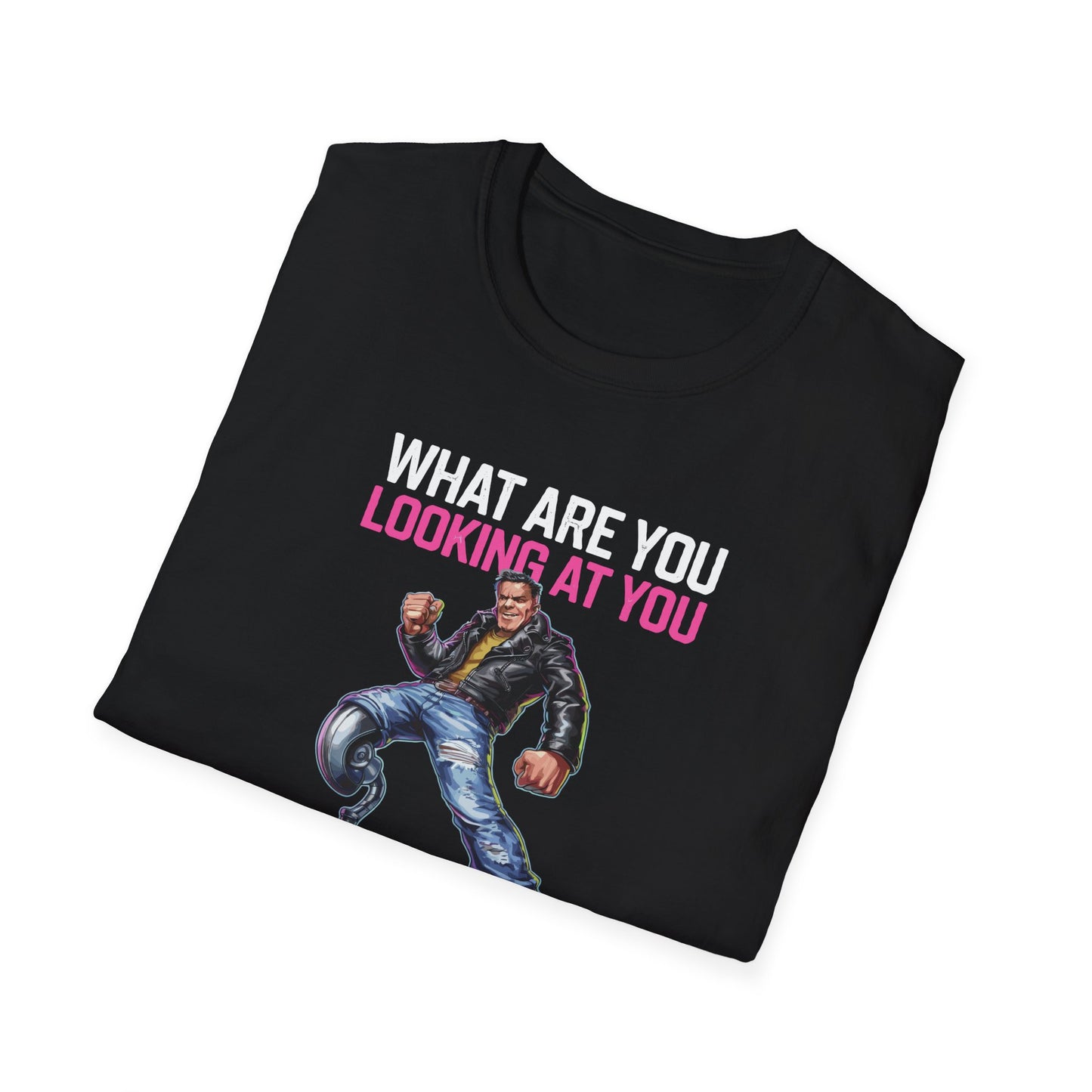 Amputee Humor, Limb Loss Awareness Tee,   What Are You Looking 2 Legged V1b Print